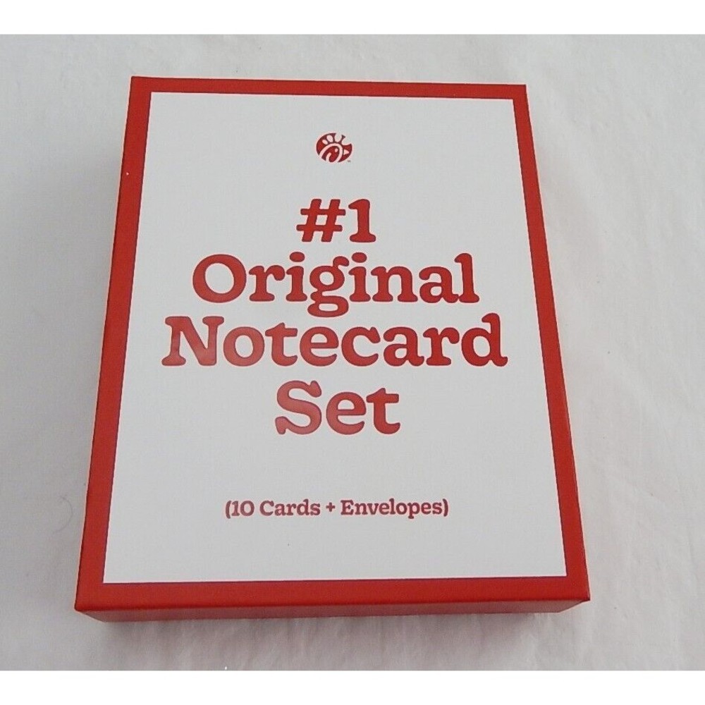 Chick-Fil-A #1 Original Notecard Set Of 10 Cards + Envelopes Blank 5 Designs
